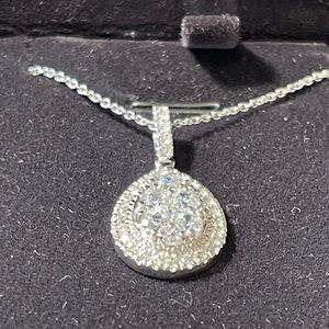 Swarovski Finest CZ Drop Pendant Necklace